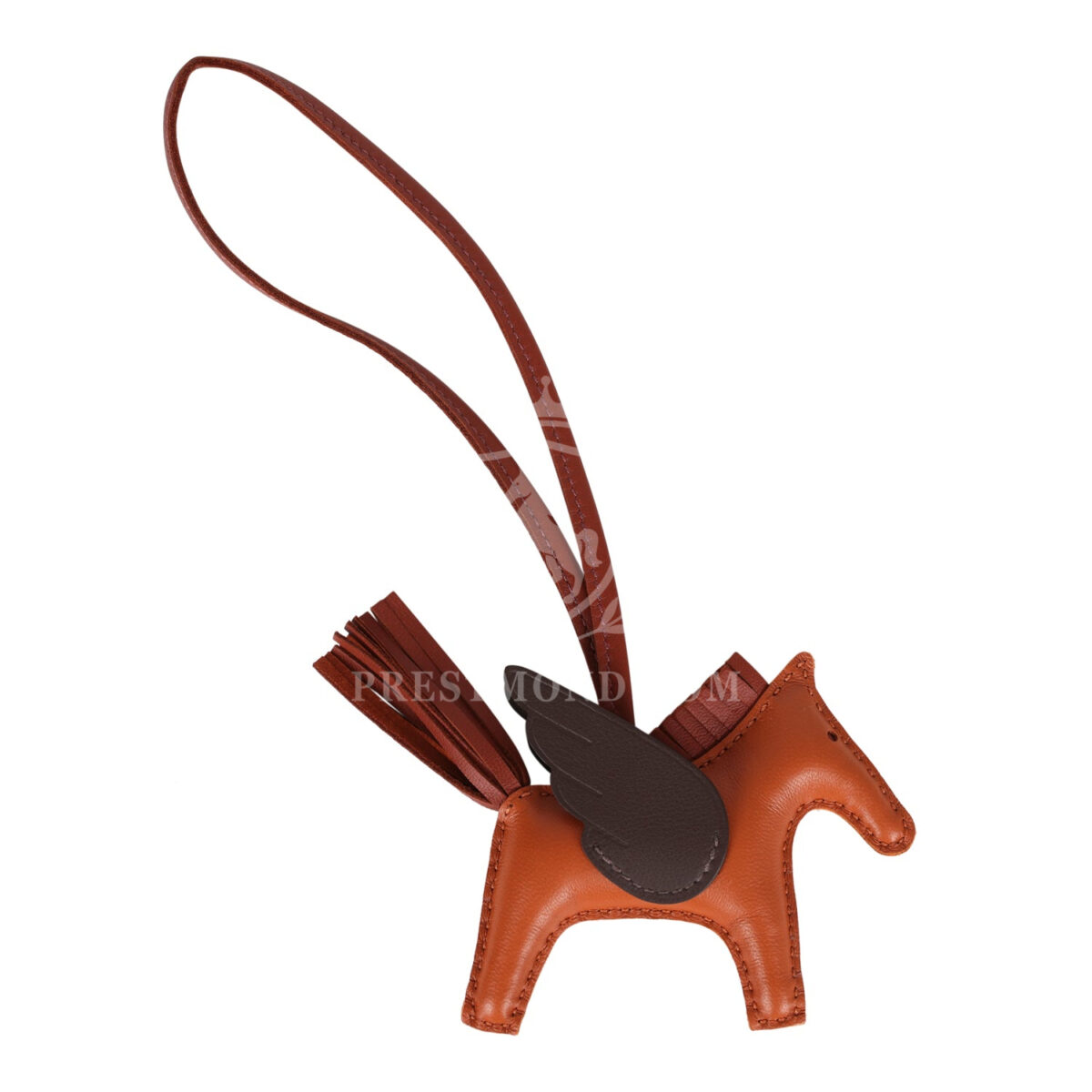 Hermes Pegase Rodeo Bag Charm PM Pain D'Epice/Sienne/Moka Swift & Milo Lambskin — изображение 2