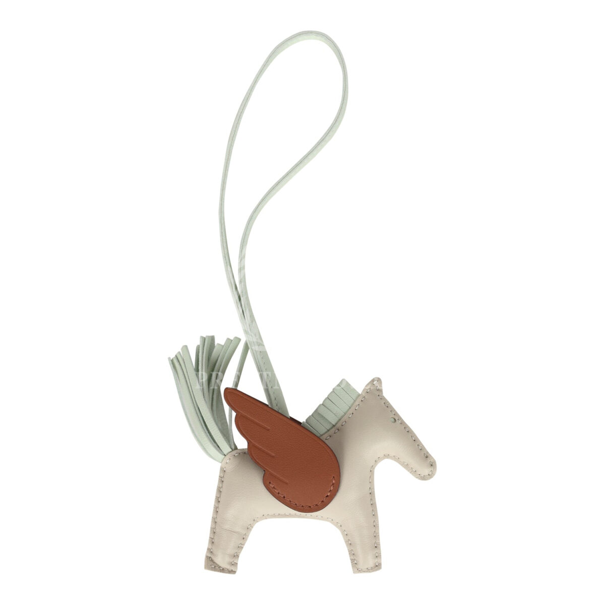 Hermes Pegase Rodeo Bag Charm PM Vert Fizz/Craie/Gold Milo Lambskin — изображение 2