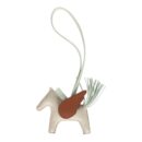 Hermes Pegase Rodeo Bag Charm PM Vert Fizz/Craie/Gold Milo Lambskin