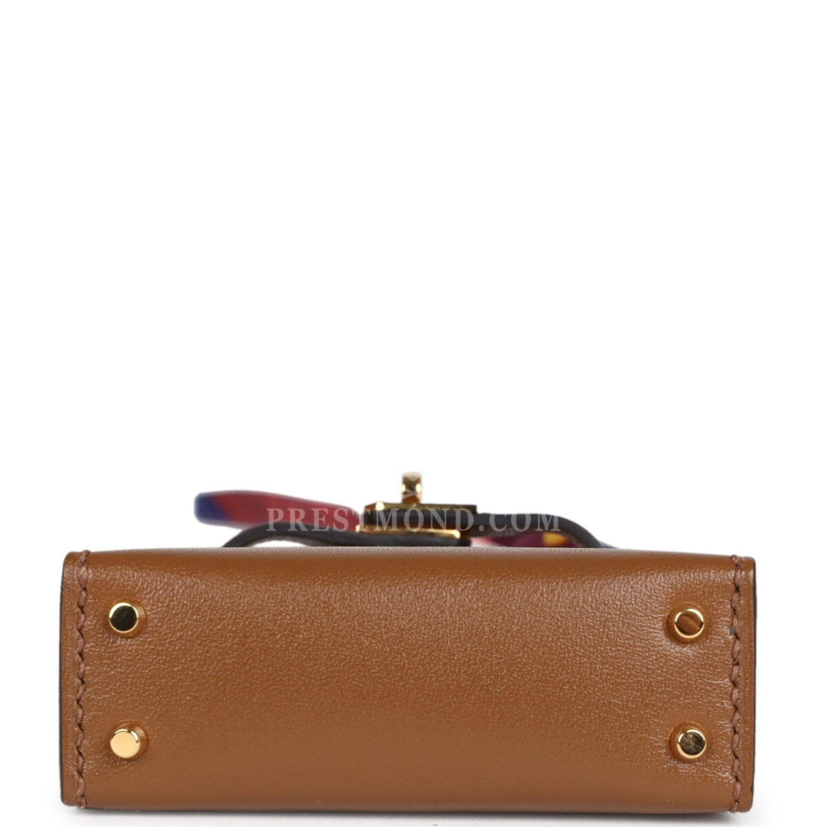 Hermes Mini Kelly Twilly Bag Charm Alezan Tadelakt Gold Hardware — изображение 6