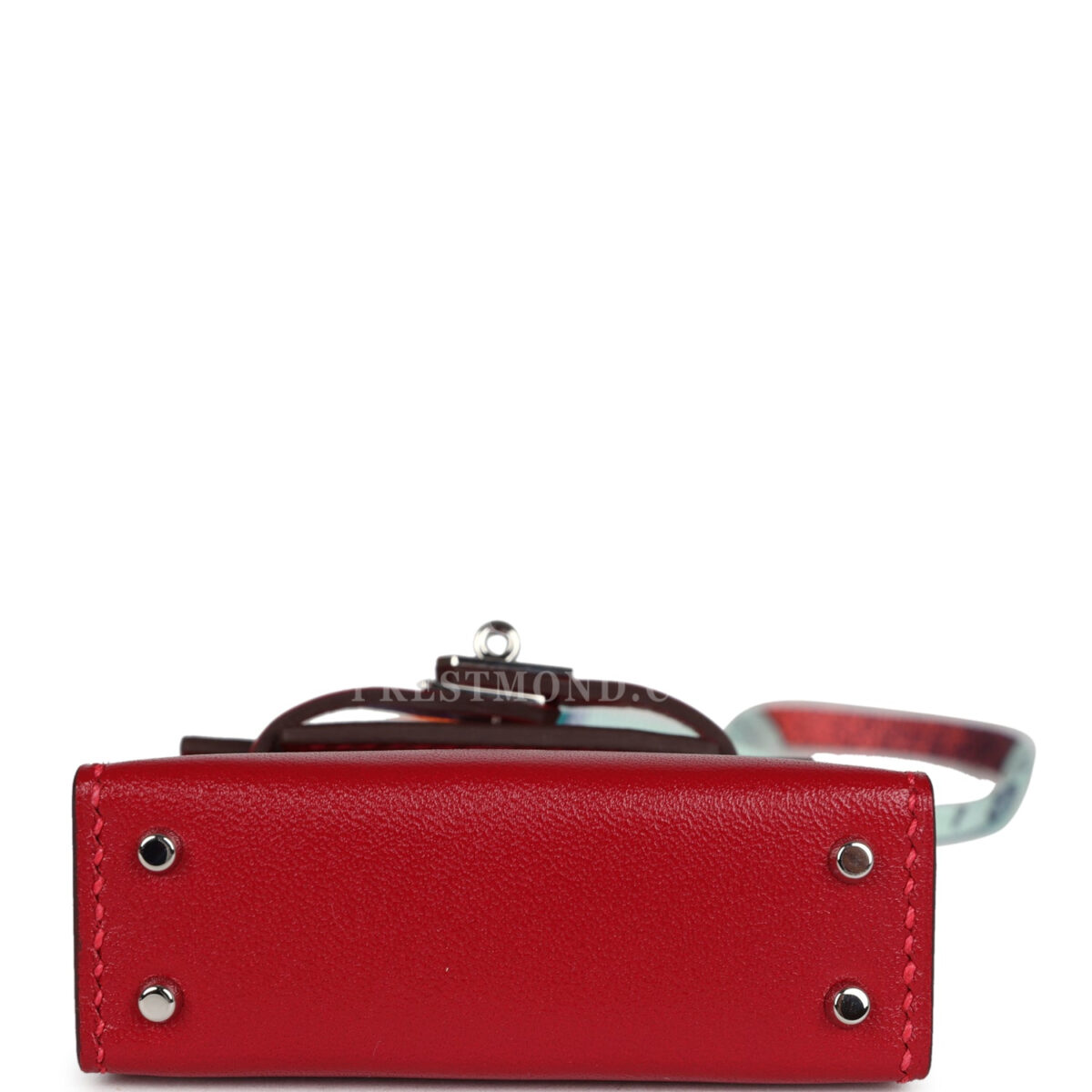 Hermes Mini Kelly Twilly Bag Charm Rouge Vif Tadelakt Palladium Hardware — изображение 6