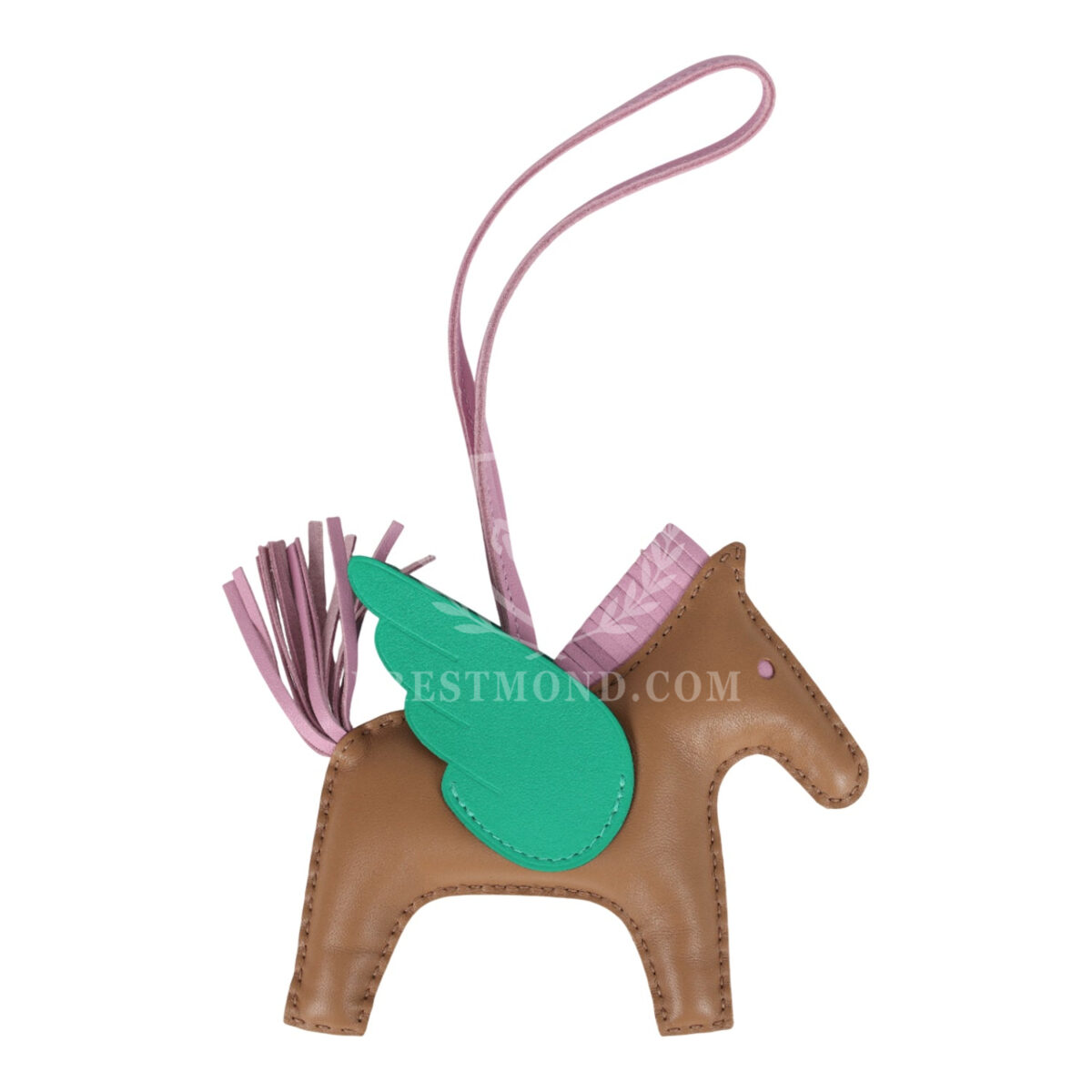 Hermes Pegase Rodeo Bag Charm MM Chai, Mauve Sylvestre and Menthe Milo Lambskin — изображение 2