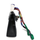 Hermes Mini Kelly Twilly Bag Charm Black Tadelakt Gold Hardware