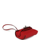 Hermes Kelly Festival Bag Charm Rouge Radieux Swift Palladium Hardware