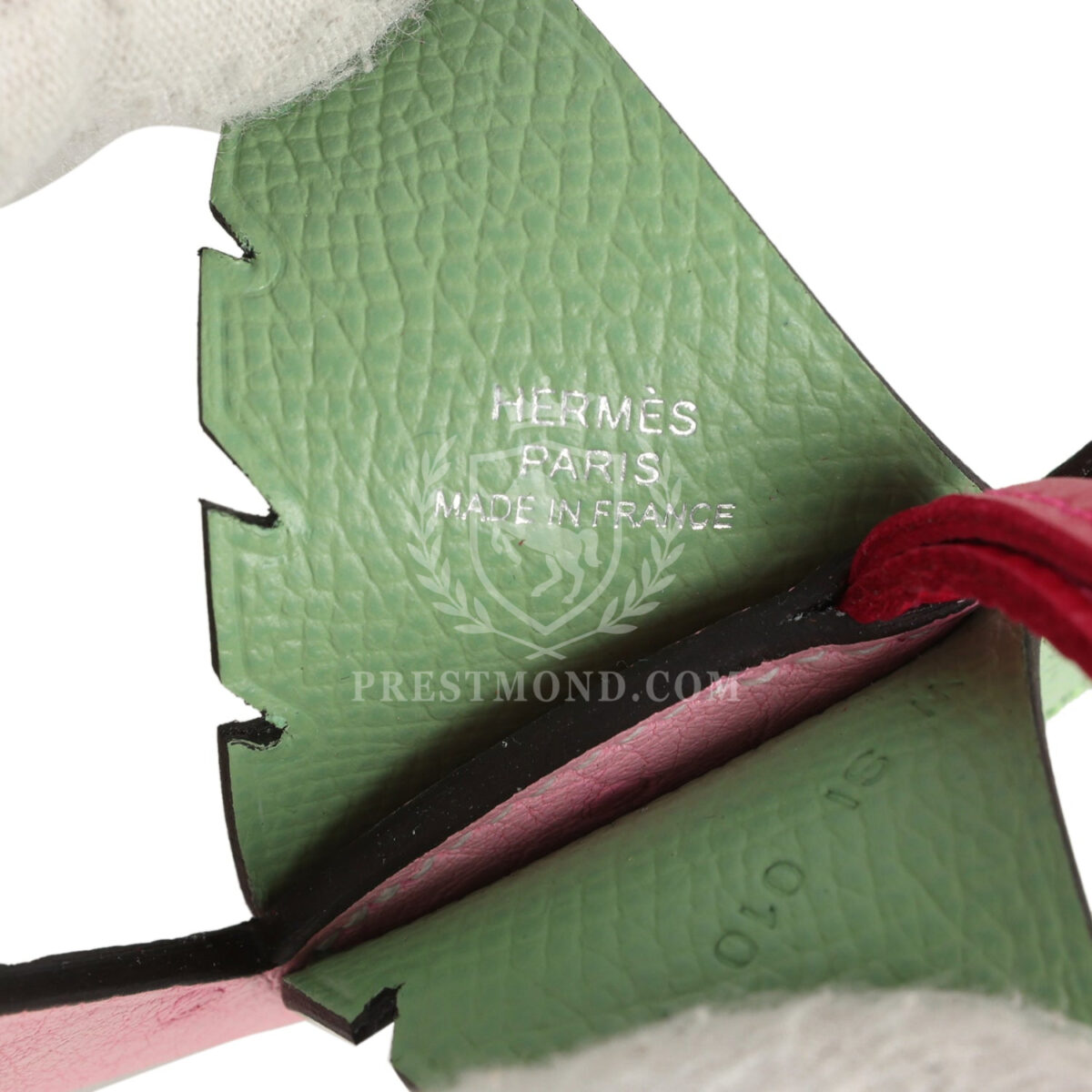 Hermes Birdy Charm Vert Criquet Bubblegum, Naturel, Menthe, Bleu France, Framboise Epsom Ostrich Chevre Mysore Swift Palladium Hardware — изображение 3