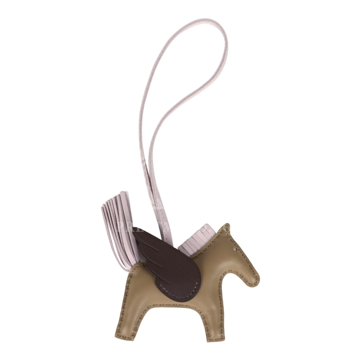 Hermes Pegasus Rodeo Bag Charm PM Beige Marfa, Mauve Pale, Moka Milo Lambskin — изображение 2
