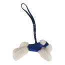 Hermes Budy Charm Bleu France and Bleu Saphir Milo Lambskin and Merino Sheepskin