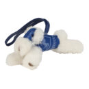 Hermes Budy Charm Bleu France and Bleu Saphir Milo Lambskin and Merino Sheepskin