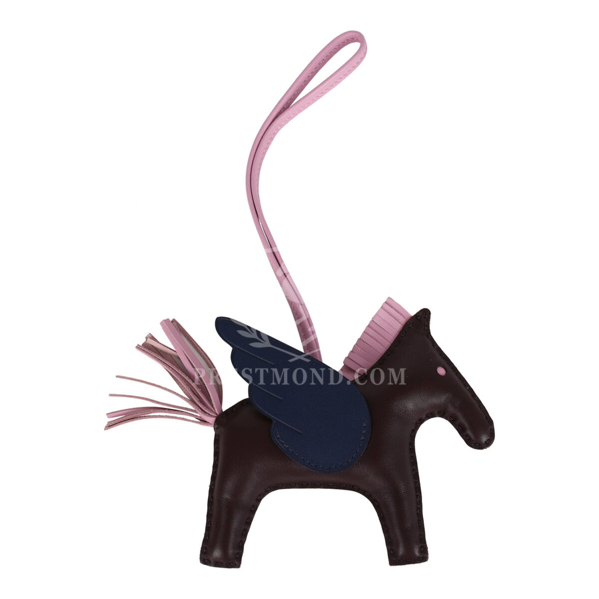Hermes Pegase Rodeo Bag Charm MM Rouge Sellier, Mauve Sylvestre and Bleu Saphir Milo Lambskin — изображение 2