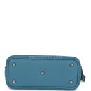 Hermes Bolide Shark Bag Charm Blue Jean, Black and White Swift Palladium Hardware