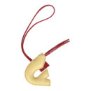 Hermes Hibouton Shrimp Bag Charm Multi Milo Lambskin