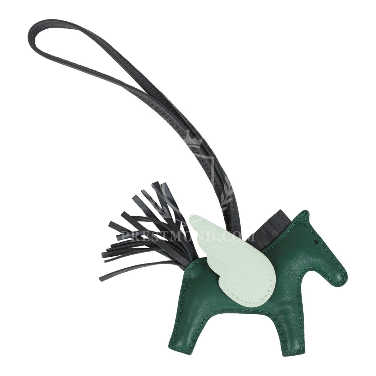 Hermes Pegase Rodeo Bag Charm PM Vert Moyen, Ardoise and Vert Peppermint Milo Lambskin — изображение 2