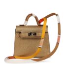 Hermes Mini Kelly Twilly Bag Charm Dore Chevre Permabrass Hardware