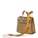 Hermes Mini Kelly Twilly Bag Charm Dore Chevre Permabrass Hardware