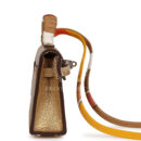 Hermes Mini Kelly Twilly Bag Charm Dore Chevre Permabrass Hardware
