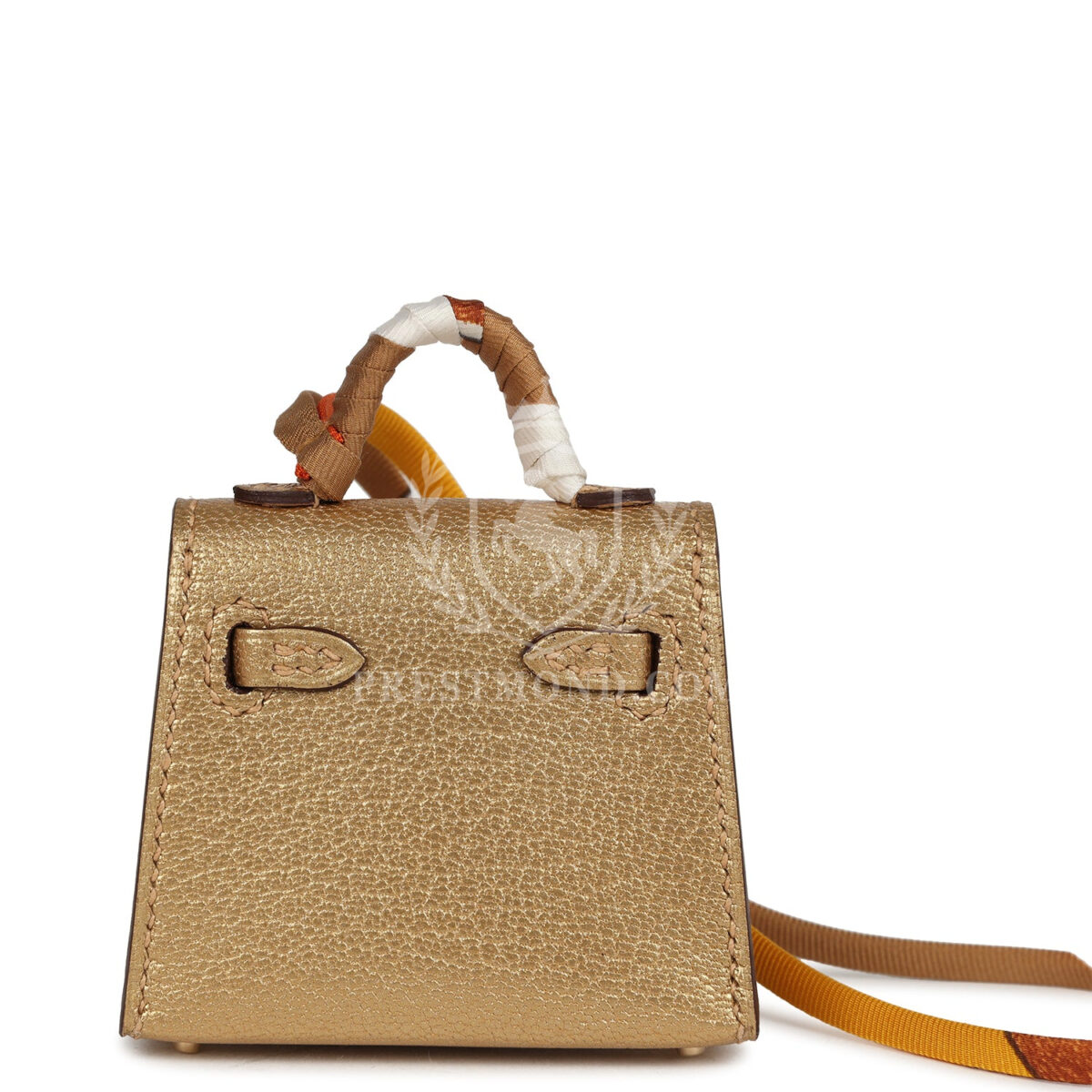 Hermes Mini Kelly Twilly Bag Charm Dore Chevre Permabrass Hardware — изображение 4