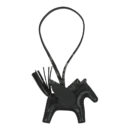 Hermes Pegase Rodeo Bag Charm PM So Black Milo Lambskin