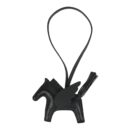 Hermes Pegase Rodeo Bag Charm PM So Black Milo Lambskin