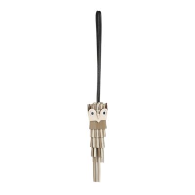 Hermes Chouette Owl Charm Beige Marfa, Craie, Noir, Nata & Blanc Milo, Swift and Epsom