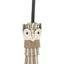 Hermes Chouette Owl Charm Beige Marfa, Craie, Noir, Nata & Blanc Milo, Swift and Epsom