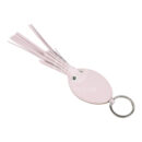 Hermes Poulpe Key Ring Charm Mauve Pale, Blanc, Black Milo Lambskin & Epsom Palladium Hardware