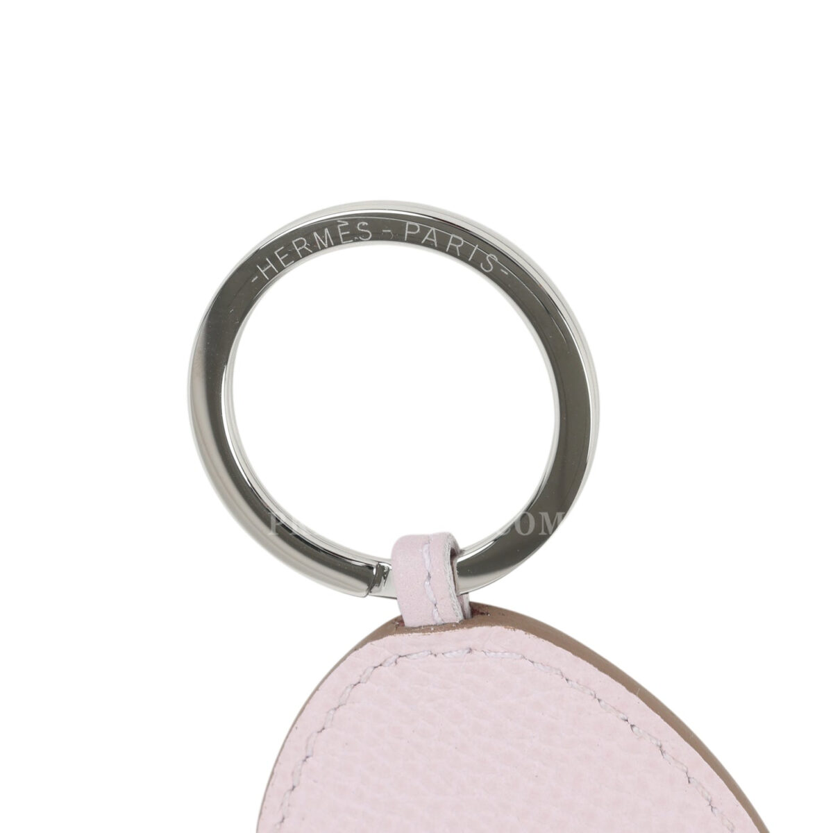 Hermes Poulpe Key Ring Charm Mauve Pale, Blanc, Black Milo Lambskin & Epsom Palladium Hardware — изображение 7