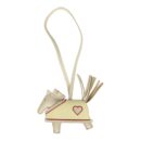 Hermes Rodeo Robeo Coeur Charm PM Craie, Jaune Milton & Rouge Radieux Milo Lambskin