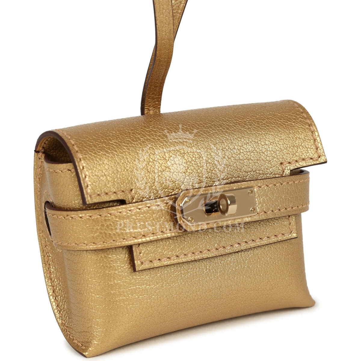Hermes Kelly Festival Bag Charm Dore Chevre Chamkilight PBHW — изображение 2