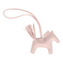 Hermes Rodeo Bag Charm PM Rose Darling Milo Lambskin