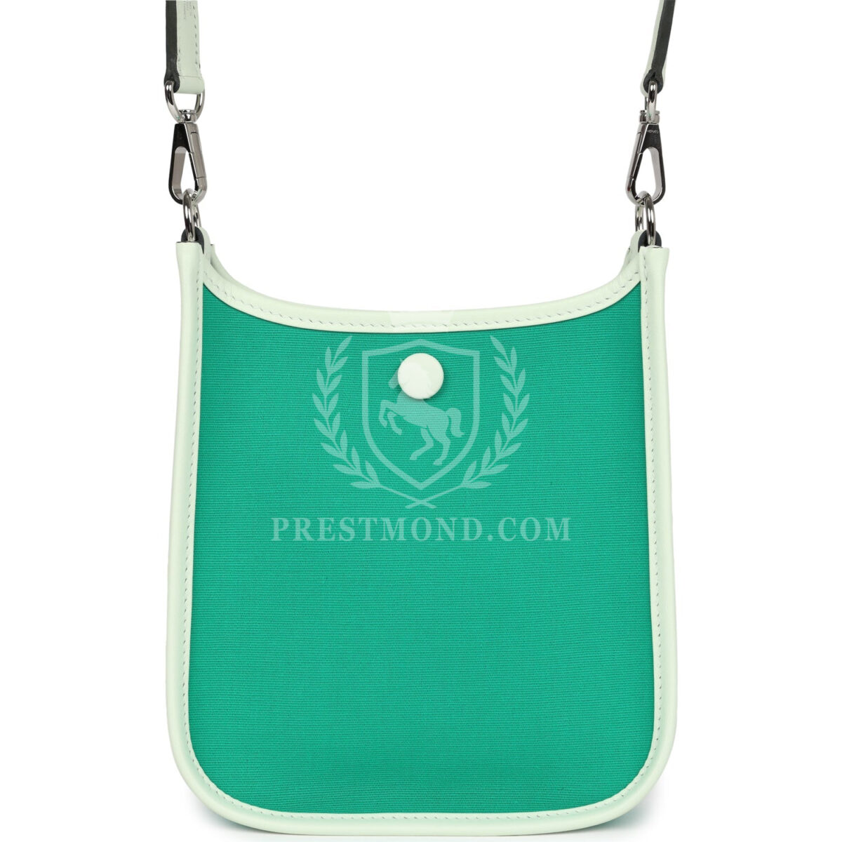 Hermes Neo Evelyne TPM Menthe Officier Canvas and Vert Fizz Swift PHW — изображение 4