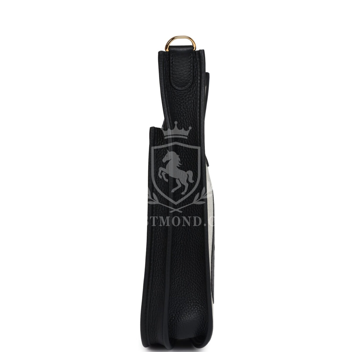 Hermes Evelyne III PM Black Clemence and Ecru Toile GHW — изображение 3