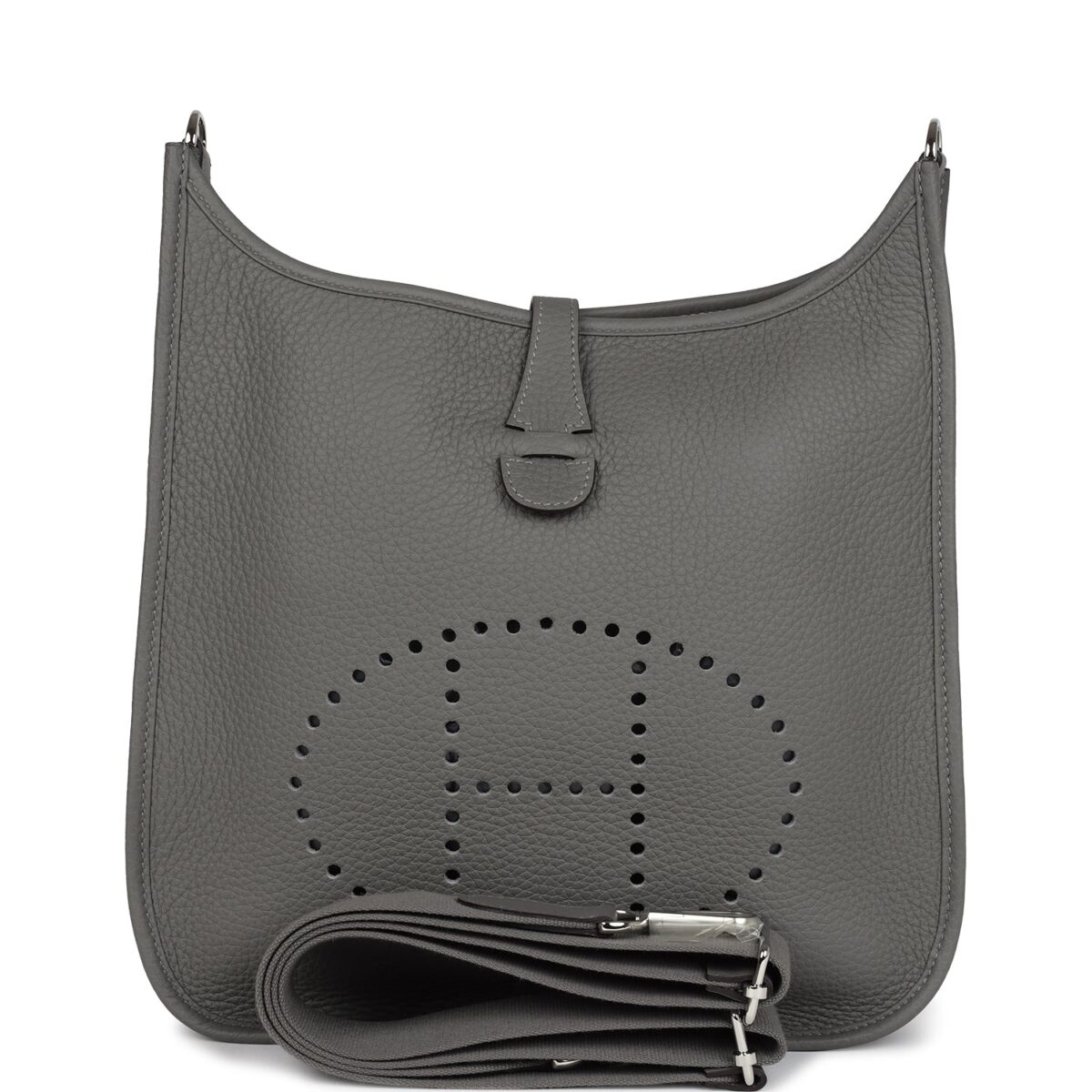 Hermes Evelyne III PM Gris Meyer Clemence PHW