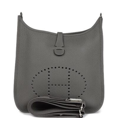 Hermes Evelyne III PM Gris Meyer Clemence PHW