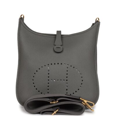 Hermes Evelyne III PM Gris Meyer Clemence GHW