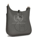 Hermes Evelyne III PM Gris Meyer Clemence GHW