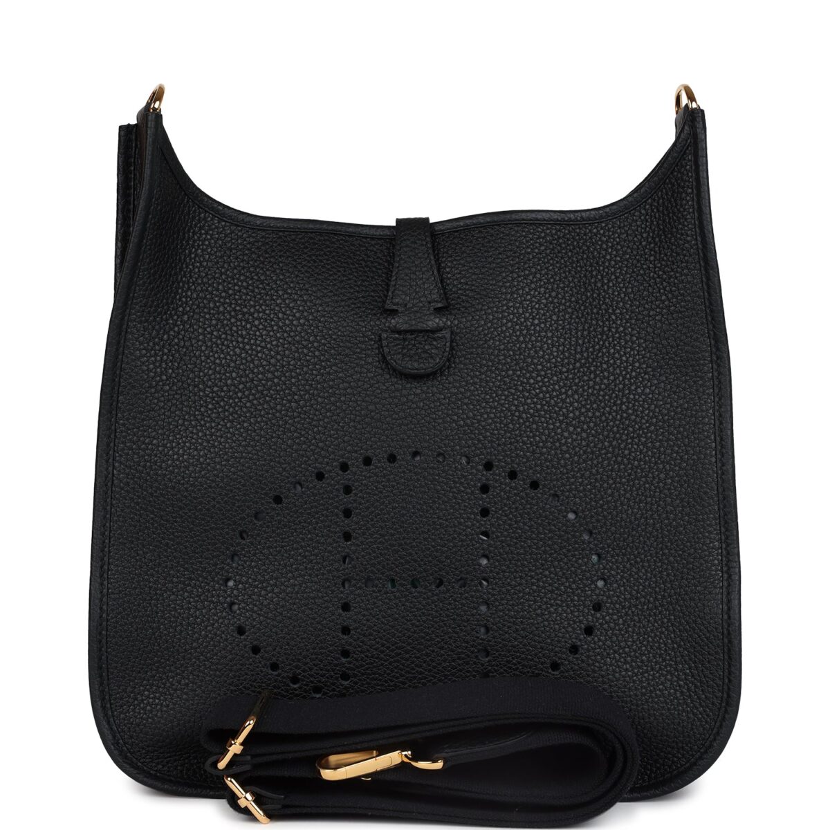 Hermes Evelyne III PM Black Clemence GHW