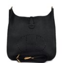 Hermes Evelyne III PM Black Clemence GHW