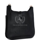 Hermes Evelyne III PM Black Clemence GHW