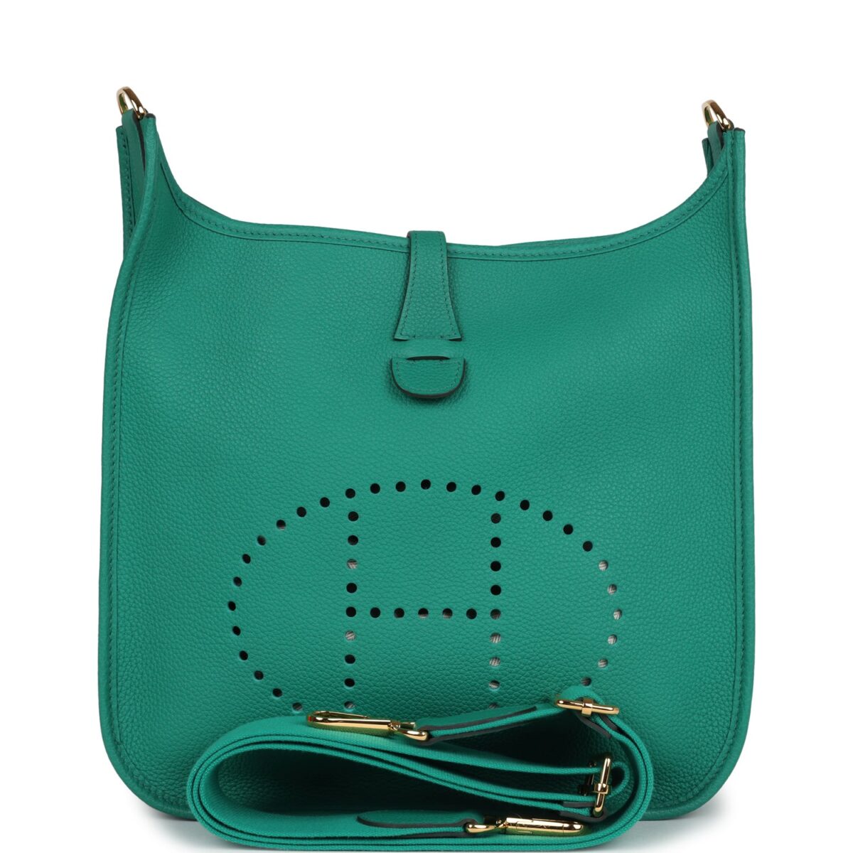 Hermes Evelyne III PM Vert Jade Clemence GHW