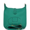 Hermes Evelyne III PM Vert Jade Clemence GHW