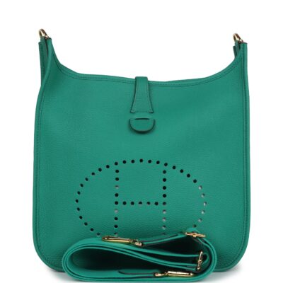 Hermes Evelyne III PM Vert Jade Clemence GHW