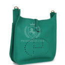 Hermes Evelyne III PM Vert Jade Clemence GHW