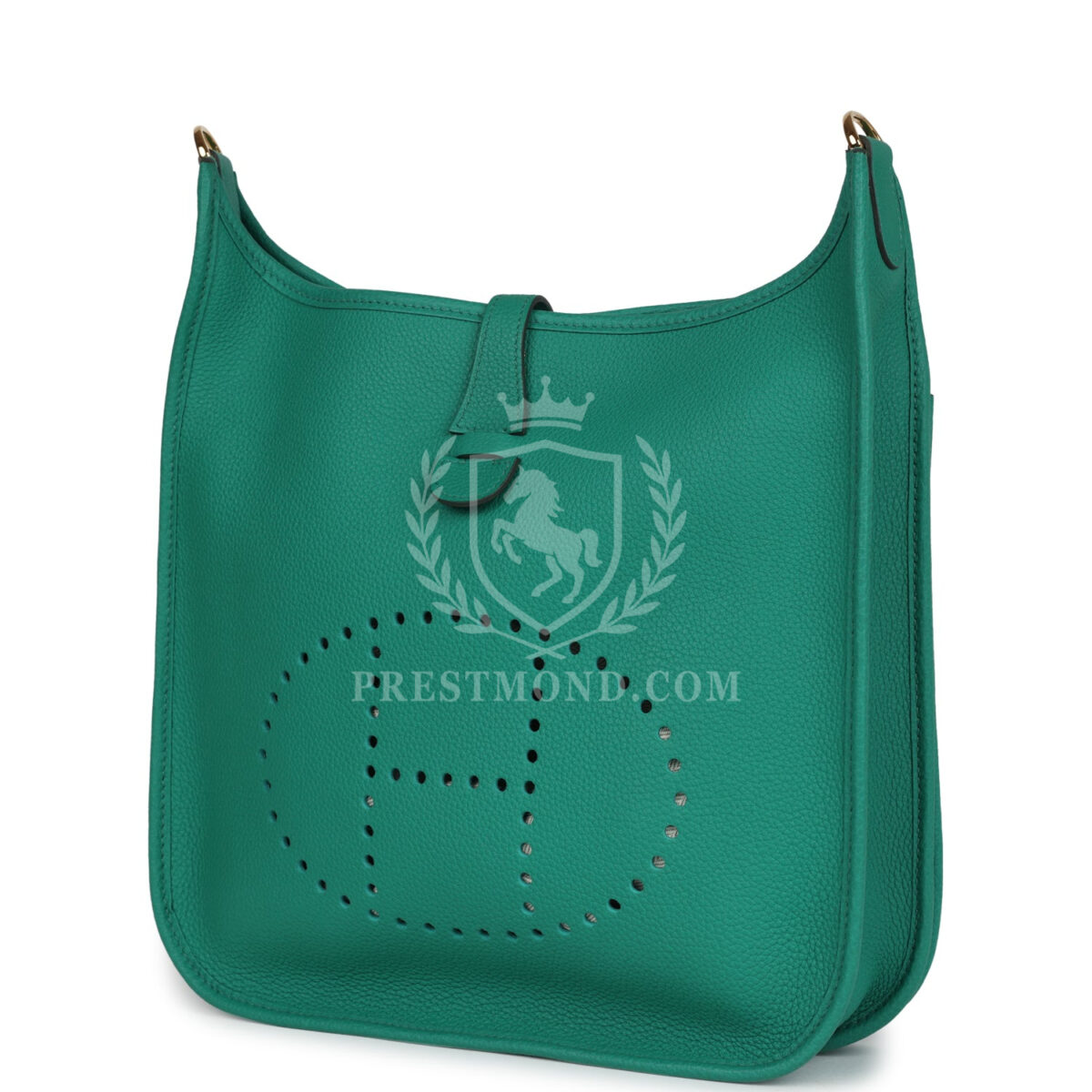 Hermes Evelyne III PM Vert Jade Clemence GHW — изображение 3