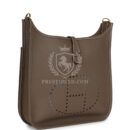 Hermes Evelyne III PM Etoupe Clemence GHW