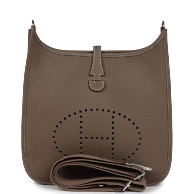 Hermes Evelyne PM Etoupe Clemence PHW