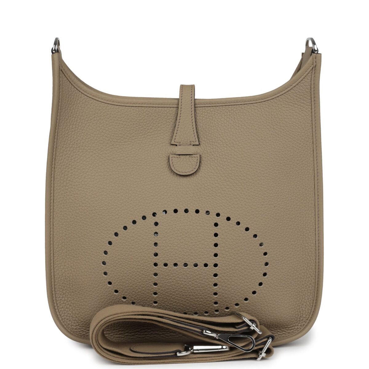 Hermes Evelyne III PM Beige Marfa Clemence PHW