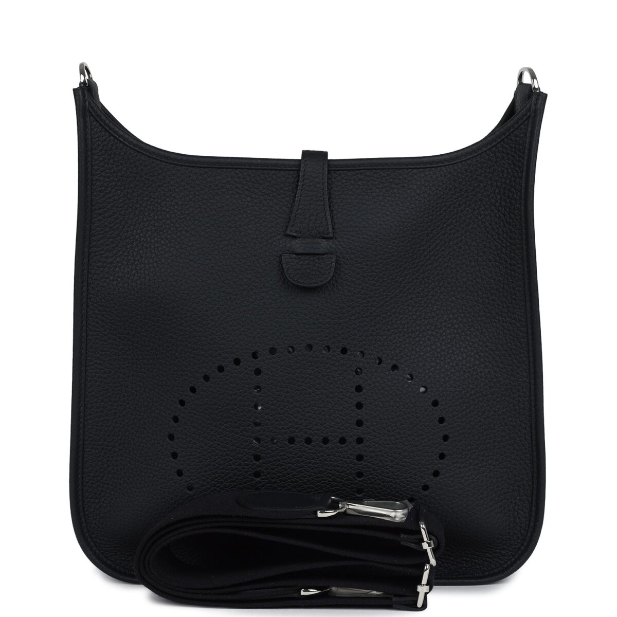 Hermes Evelyne III PM Black Clemence PHW