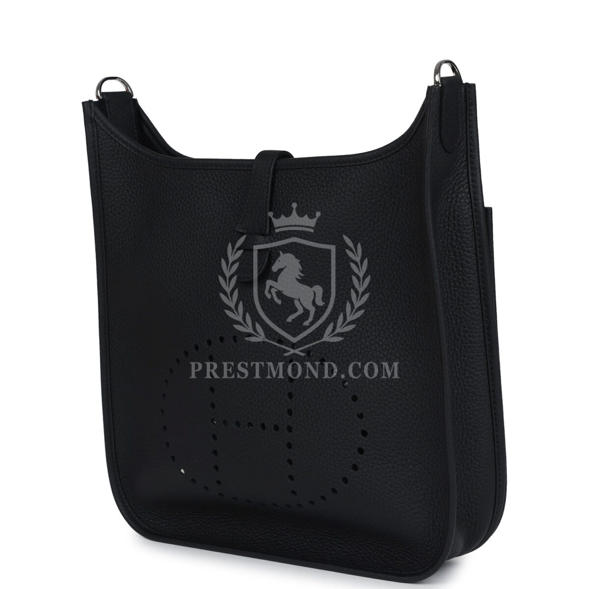 Hermes Evelyne III PM Black Clemence PHW — изображение 3