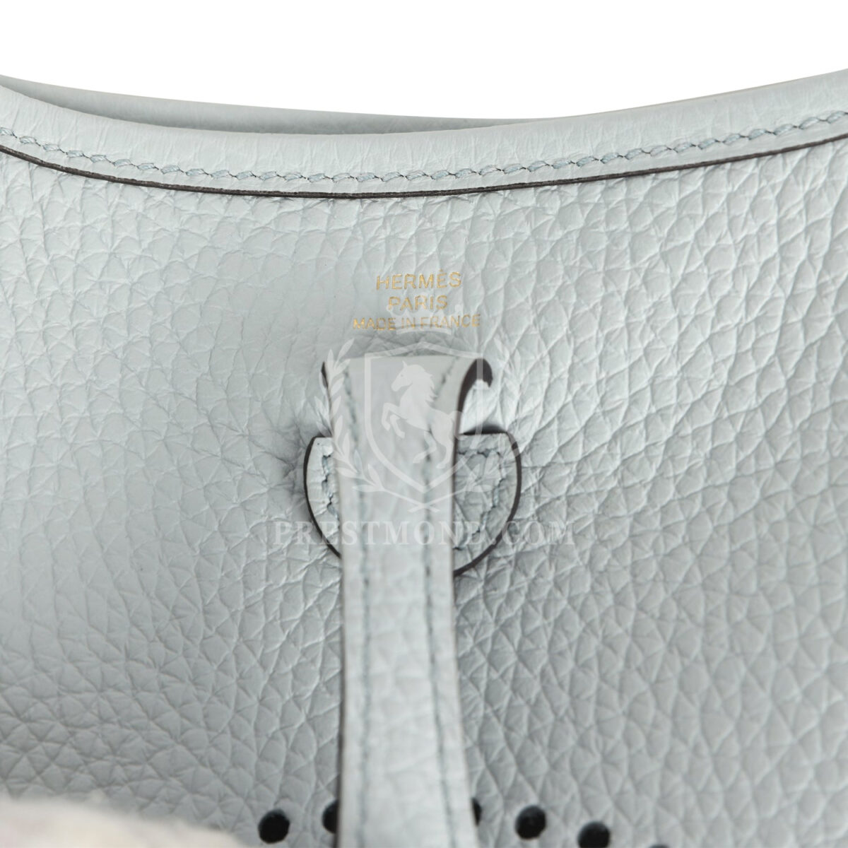Hermes Evelyne TPM Bleu Pale Clemence PHW — изображение 7