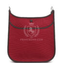 Hermes Neo Evelyne PM Rubis Officier Canvas and Rouge Sellier Swift PHW